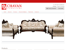 Tablet Screenshot of chavanfurniture.com